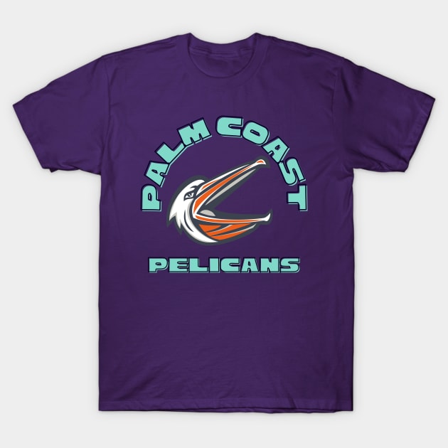 Palm coast pelicans T-Shirt by Benjamin Customs